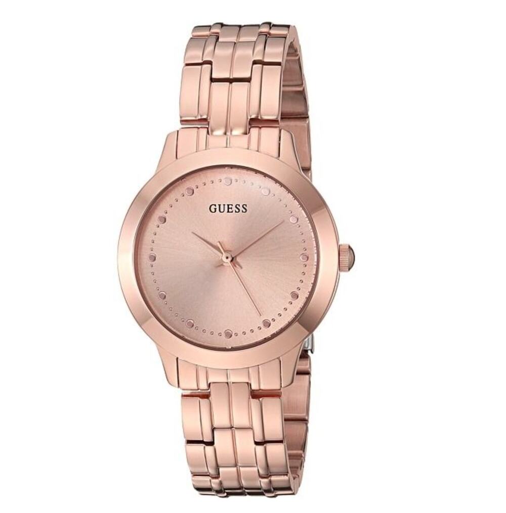 NIB Guess Chelsea Stainless Steel Watch 30mm Rose Gold Classic Slim U0989L3